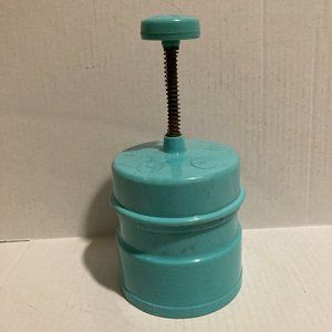 Vintage Popeil Chop-o-Matic Food Chopper Turquoise
